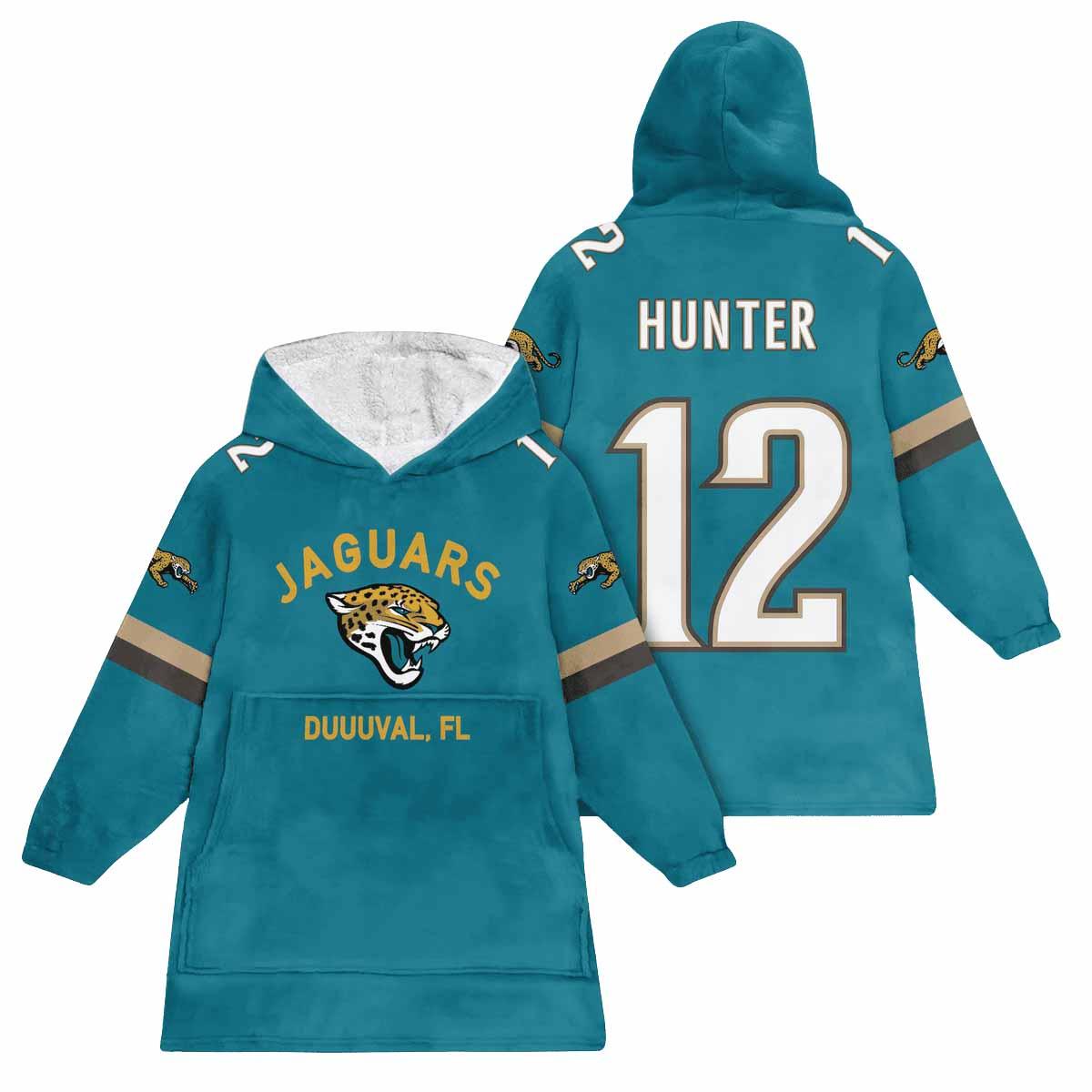 Duuuval 12 Jacksonville Football Unisex Blanket Hoodie Duuuval 12 Jacksonville Football Unisex Blanket Hoodie