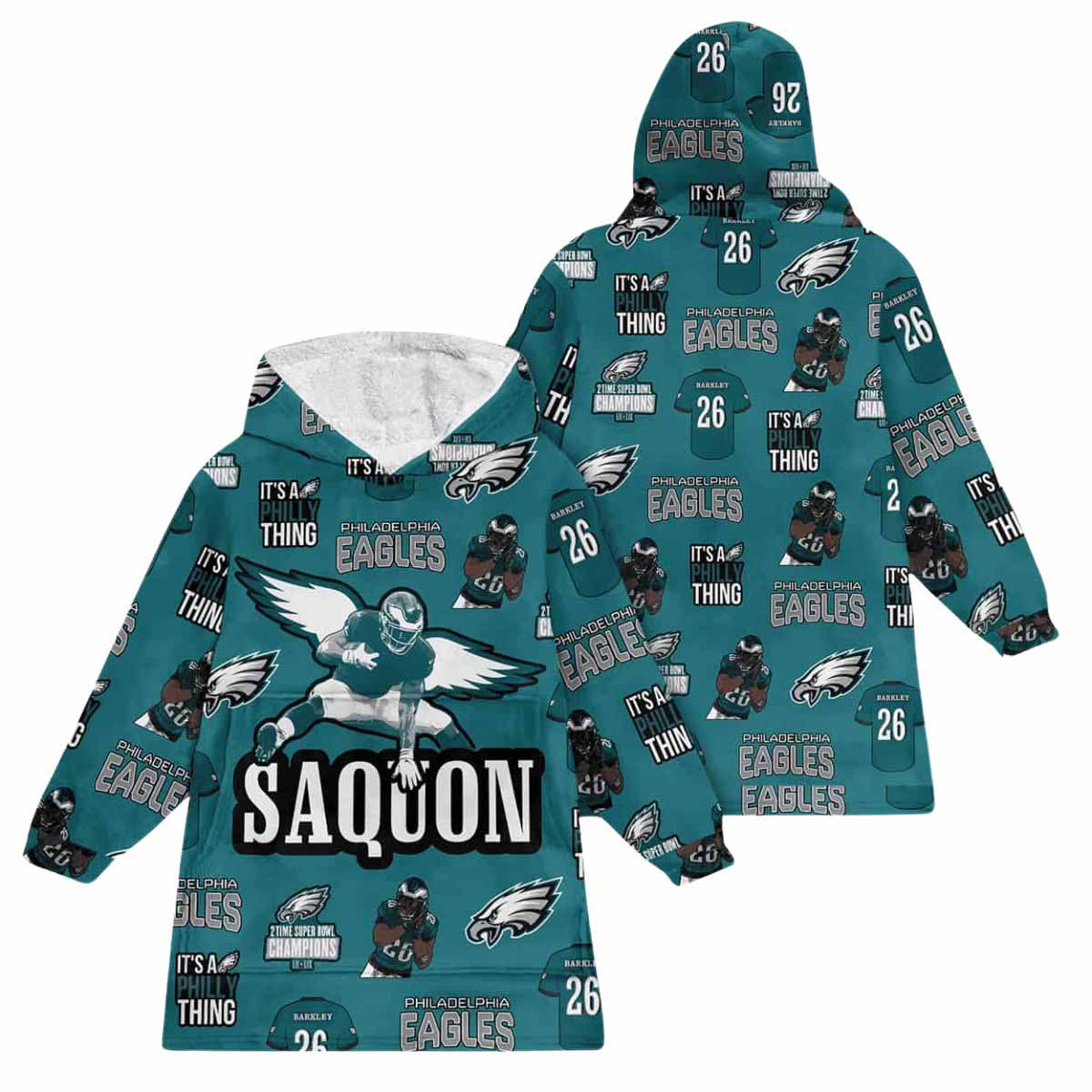 Eagles Barkley 26 Its A Philly Thing Blanket Hoodie Eagles Barkley 26 Its A Philly Thing Blanket Hoodie