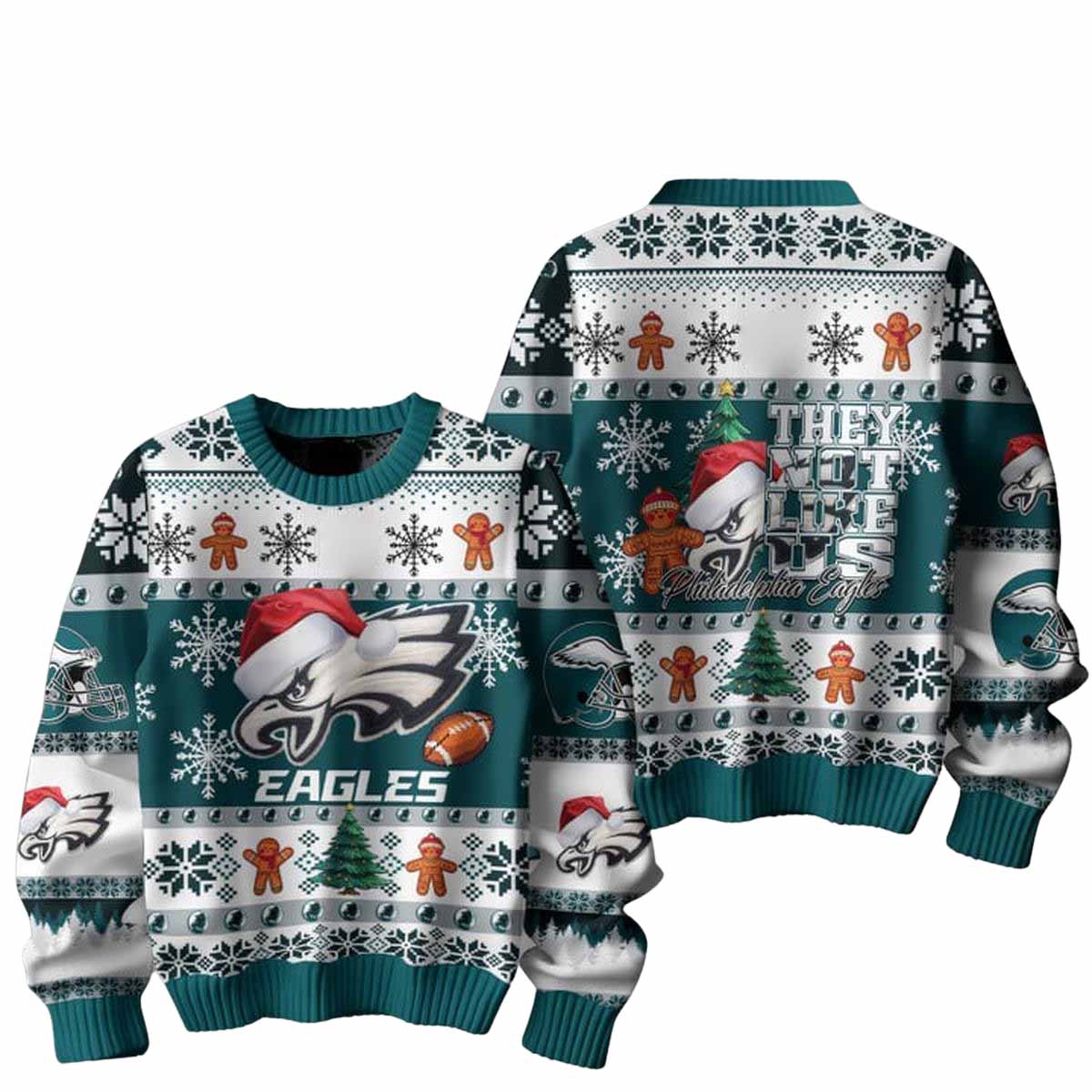 Eagles They Not Like Us Ugly Christmas Sweater Eagles They Not Like Us Ugly Christmas Sweater