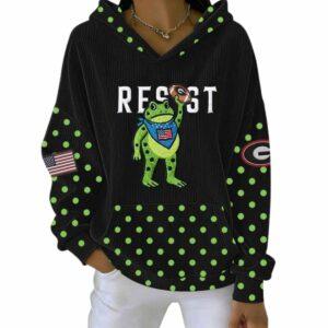 Frog Resist Casual Printed Hoodie Frog Resist Casual Printed Hoodie