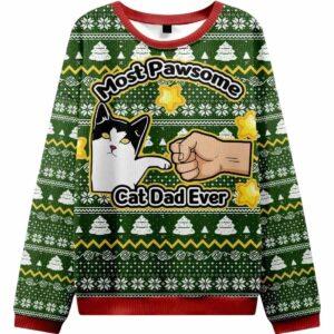 Funny Cat Mom And Dad Ugly Christmas Sweater Funny Cat Mom And Dad Ugly Christmas Sweater