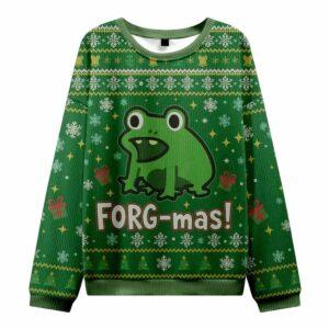 Funny Forg mas Ugly Christmas Sweater