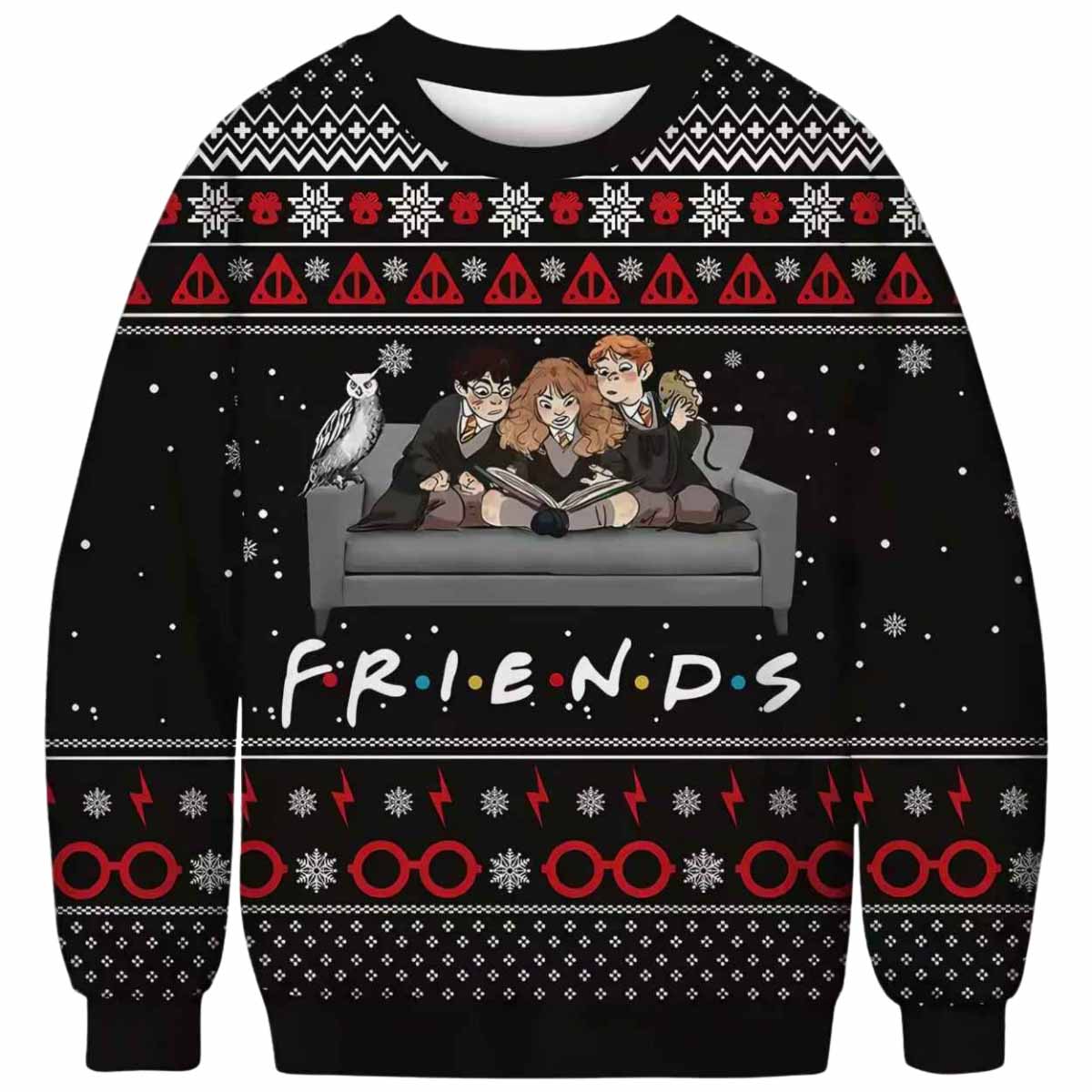 Funny Friends Ugly Christmas Sweater Funny Friends Ugly Christmas Sweater
