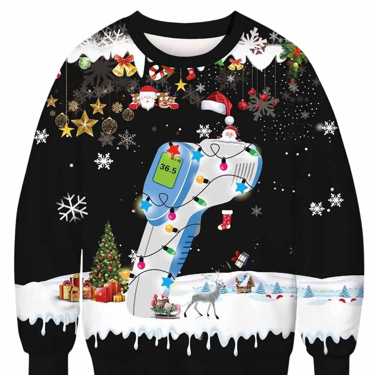 Funny Thermometer Ugly Christmas Sweater Funny Thermometer Ugly Christmas Sweater