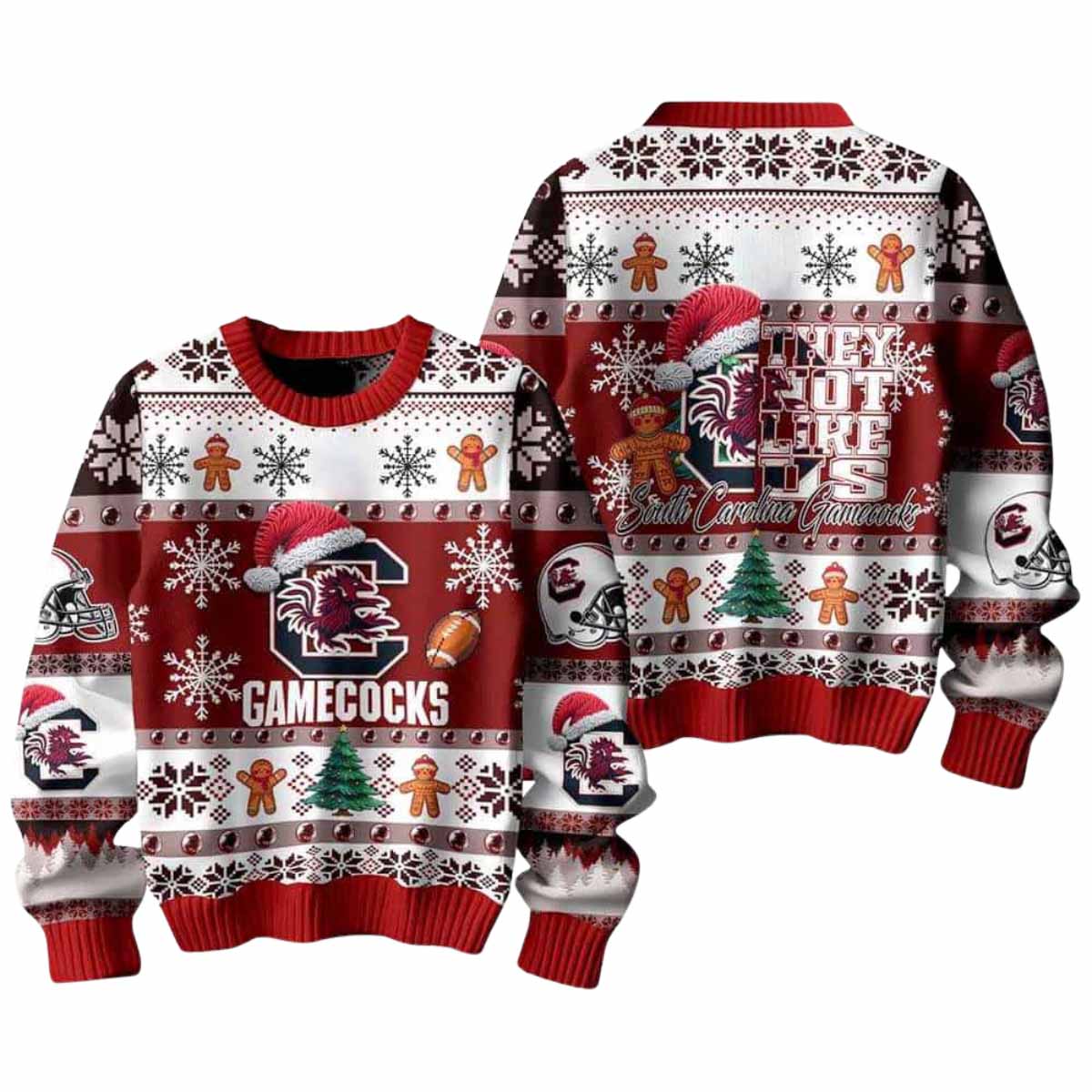 Gamecocks They Not Like Us Ugly Christmas Sweater Gamecocks They Not Like Us Ugly Christmas Sweater