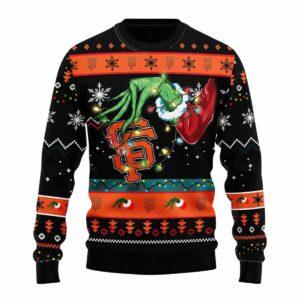 Giants Grnch Hand Ugly Christmas Sweater Giants Grnch Hand Ugly Christmas Sweater