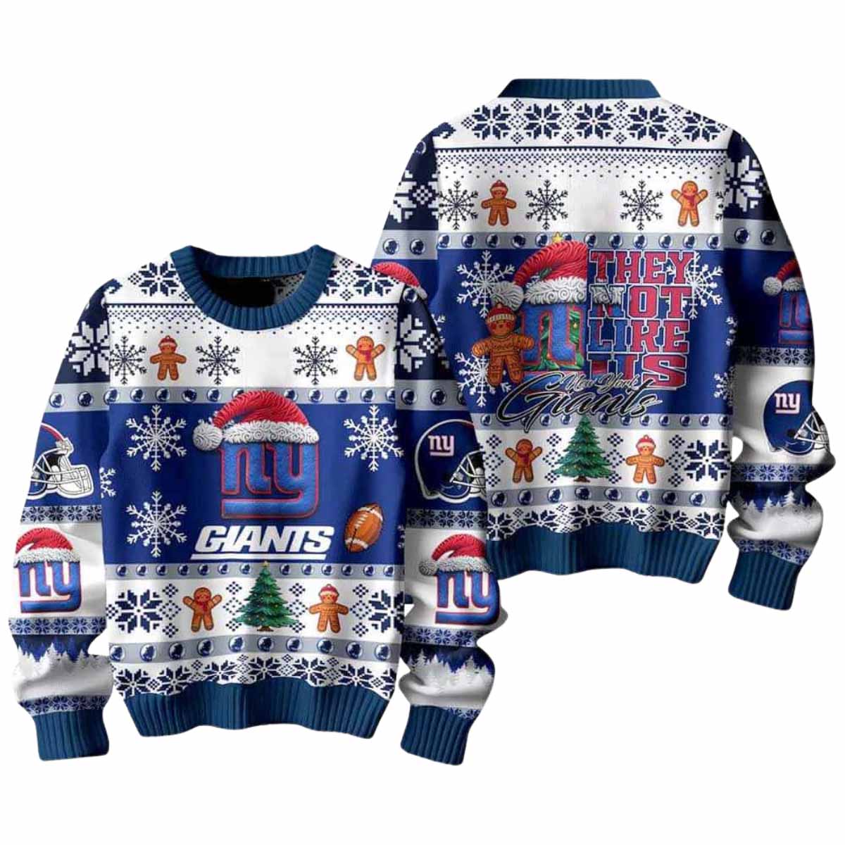 Giants They Not Like Us Ugly Christmas Sweater Giants They Not Like Us Ugly Christmas Sweater