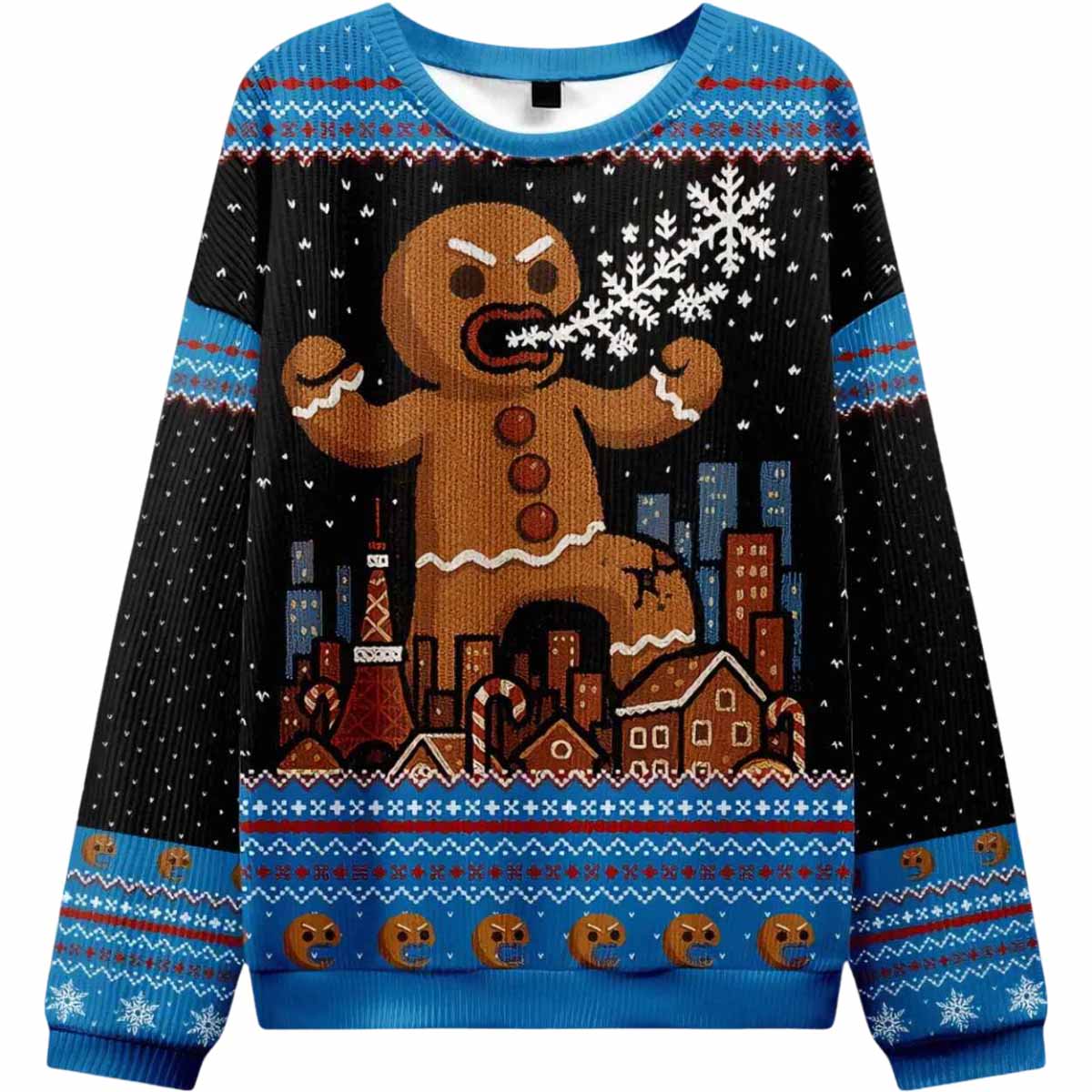 Gingerbread Monster Ugly Christmas Sweater Gingerbread Monster Ugly Christmas Sweater