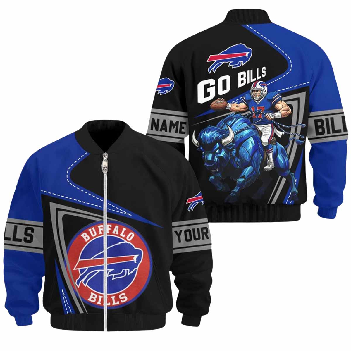 Go Bills 2025 Bomber Jacket Go Bills 2025 Bomber Jacket