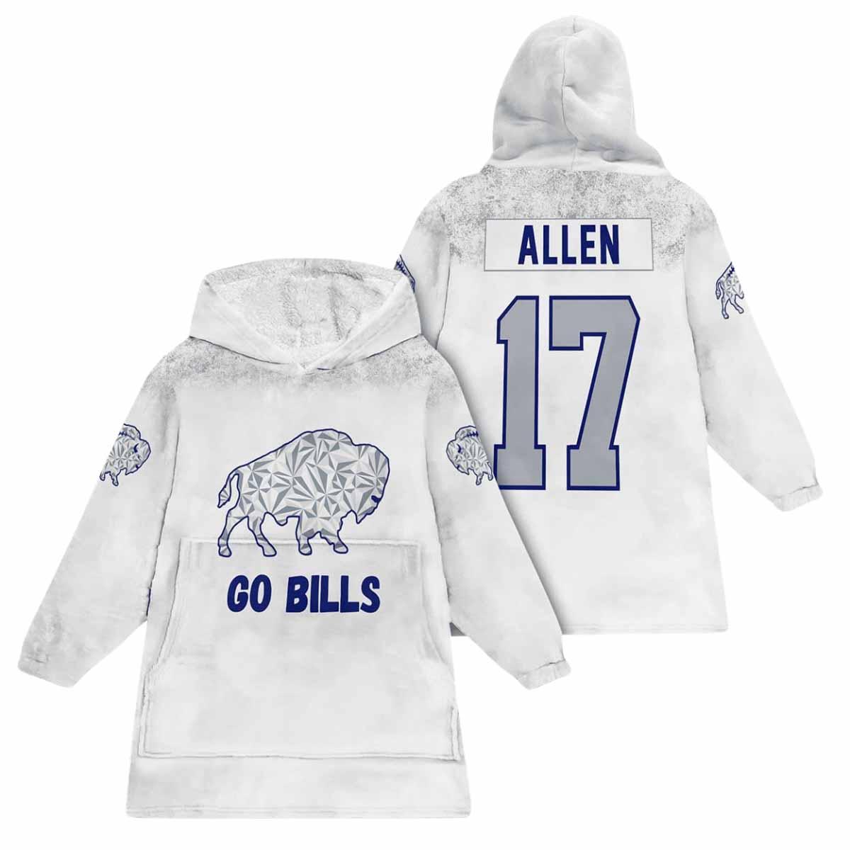 Go Bills Josh Allen 17 Rivalries Cold Front Blanket Hoodie Go Bills Josh Allen 17 Rivalries Cold Front Blanket Hoodie