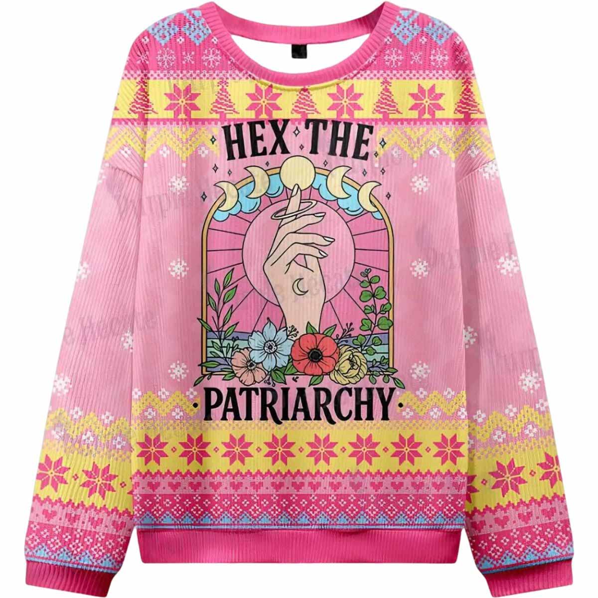 Hex The Patriarchy Ugly Christmas Sweater Hex The Patriarchy Ugly Christmas Sweater