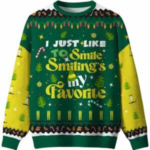 I Just Like To Smile Ugly Christmas Sweater