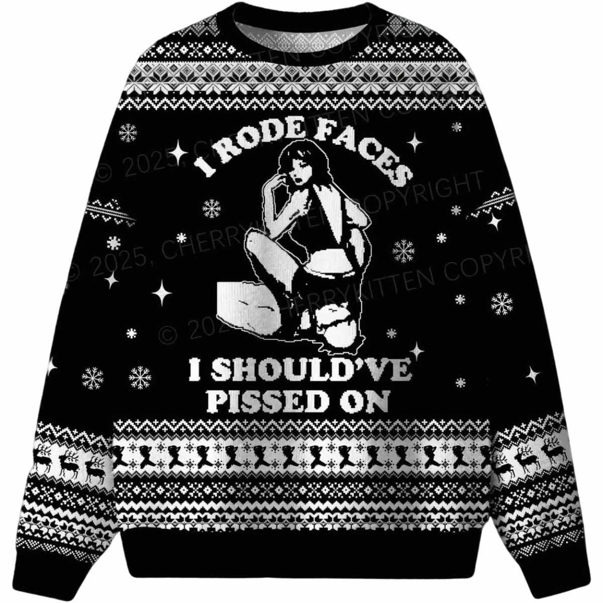 I Rode Faces Ugly Christmas Sweater I Rode Faces Ugly Christmas Sweater