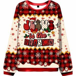 Jesus Is The Reason Ugly Christmas Sweater