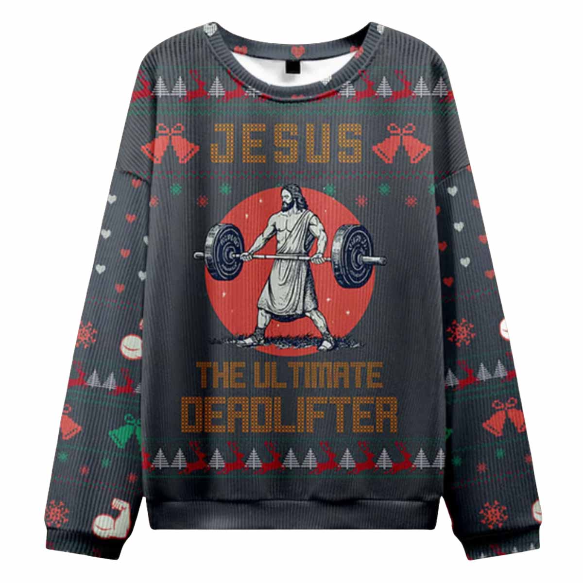 Jesus The Ultimate Deadlifter Ugly Christmas Sweater Jesus The Ultimate Deadlifter Ugly Christmas Sweater