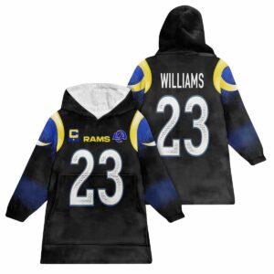 K.W 23 Captain Los Angeles Football Unisex Blanket Hoodie