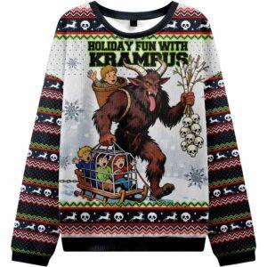 Krampus Catches Children Christmas Ugly Sweater Krampus Catches Children Christmas Ugly Sweater