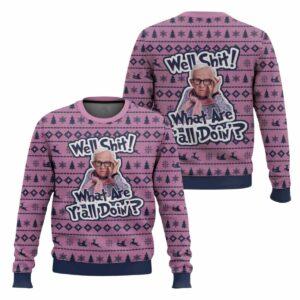 Leslie Jordan Well Shit What Are Yall Doin Ugly Christmas Sweater Leslie Jordan Well Shit What Are Yall Doin Ugly Christmas Sweater