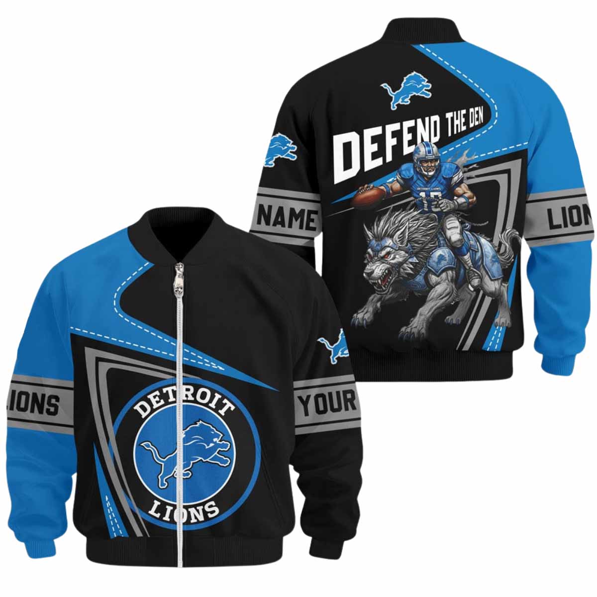 Lions Defend The Den 2025 Bomber Jacket Lions Defend The Den 2025 Bomber Jacket