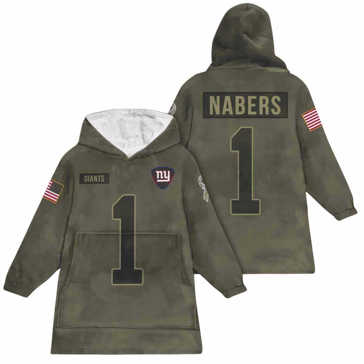 M.N 1 New York Football Blanket Hoodie M.N 1 New York Football Blanket Hoodie
