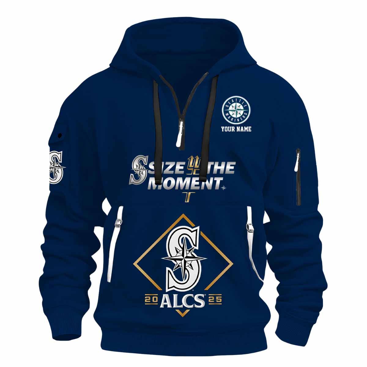 Mariners ALCS Quarter Zip 2025 Hoodie Mariners ALCS Quarter Zip 2025 Hoodie