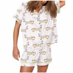 Martini Weenie Dachshund Lover Pajama Set