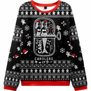 Mermaid And Gingerbread Man Ugly Christmas Sweater Mermaid And Gingerbread Man Ugly Christmas Sweater