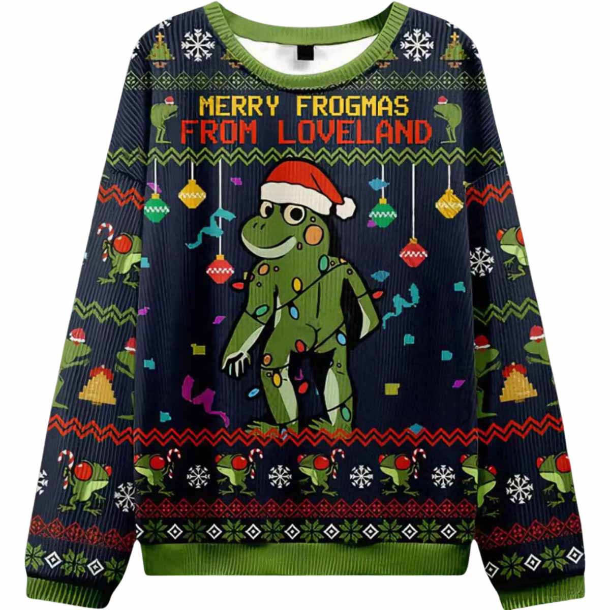 Merry Froghas From Loveland Ugly Christmas Sweater Merry Froghas From Loveland Ugly Christmas Sweater