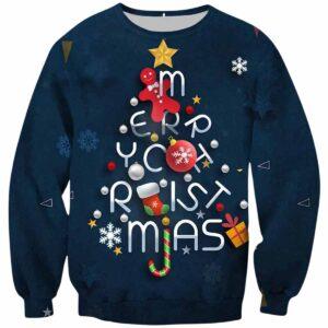 Merry Tree Ugly Christmas Sweater Merry Tree Ugly Christmas Sweater