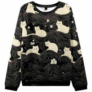 Mysterious Cat Christmas Ugly Sweater