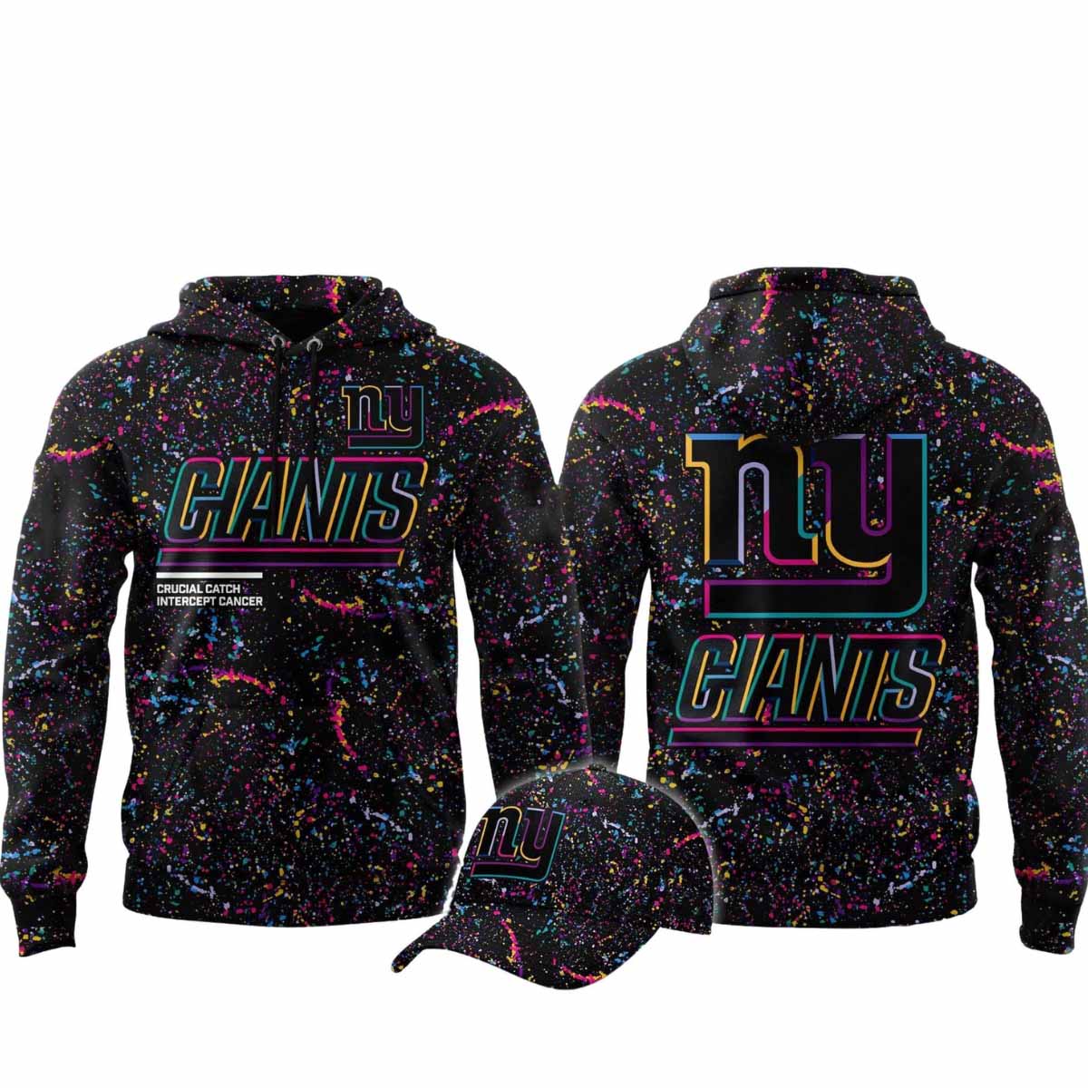 NY Giants Crucial Catch 2025 Hoodie NY Giants Crucial Catch 2025 Hoodie