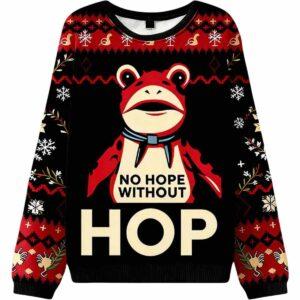 No Hope Without Hop Frog Resist Ugly Christmas Sweater No Hope Without Hop Frog Resist Ugly Christmas Sweater
