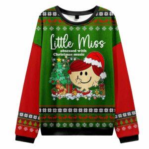 Obsessed With Christmas Music Ugly Christmas Sweater Obsessed With Christmas Music Ugly Christmas Sweater