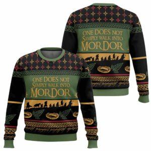 One Does Not Simply Walk Into Mordor The Lord Of The Rings Ugly Christmas Sweater One Does Not Simply Walk Into Mordor The Lord Of The Rings Ugly Christmas Sweater