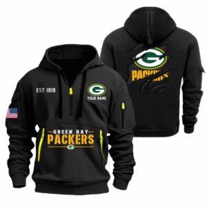 Packers Est 1919 Quarter Zip Hoodie Packers Est 1919 Quarter Zip Hoodie