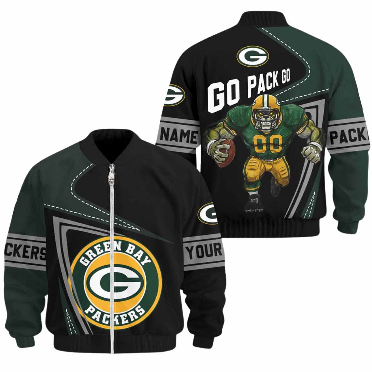 Packers Go Pack Go 2025 Bomber Jacket Packers Go Pack Go 2025 Bomber Jacket