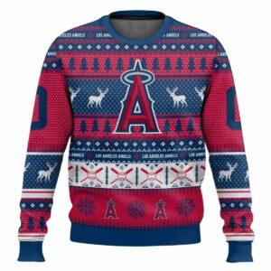 Personalized Angels Baseball 2025 Ugly Christmas Sweater Personalized Angels Baseball 2025 Ugly Christmas Sweater