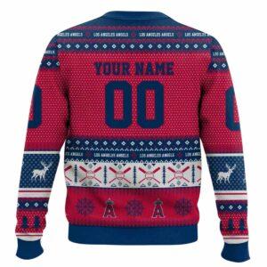 Personalized Angels Baseball 2025 Ugly Christmas Sweater