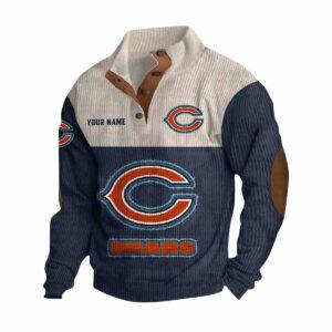 Personalized Bears Stand-Up Collar Sweatshirt Personalized Bears Stand-Up Collar Sweatshirt