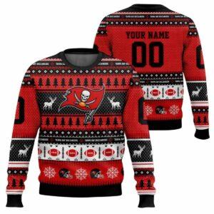 Personalized Buccaneers Football 2025 Ugly Christmas Sweater Personalized Buccaneers Football 2025 Ugly Christmas Sweater