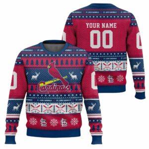 Personalized Cardinals Baseball 2025 Ugly Christmas Sweater Personalized Cardinals Baseball 2025 Ugly Christmas Sweater