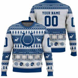 Personalized Colts Football 2025 Ugly Christmas Sweater Personalized Colts Football 2025 Ugly Christmas Sweater
