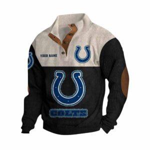 Personalized Colts Stand-Up Collar Sweatshirt Personalized Colts Stand-Up Collar Sweatshirt