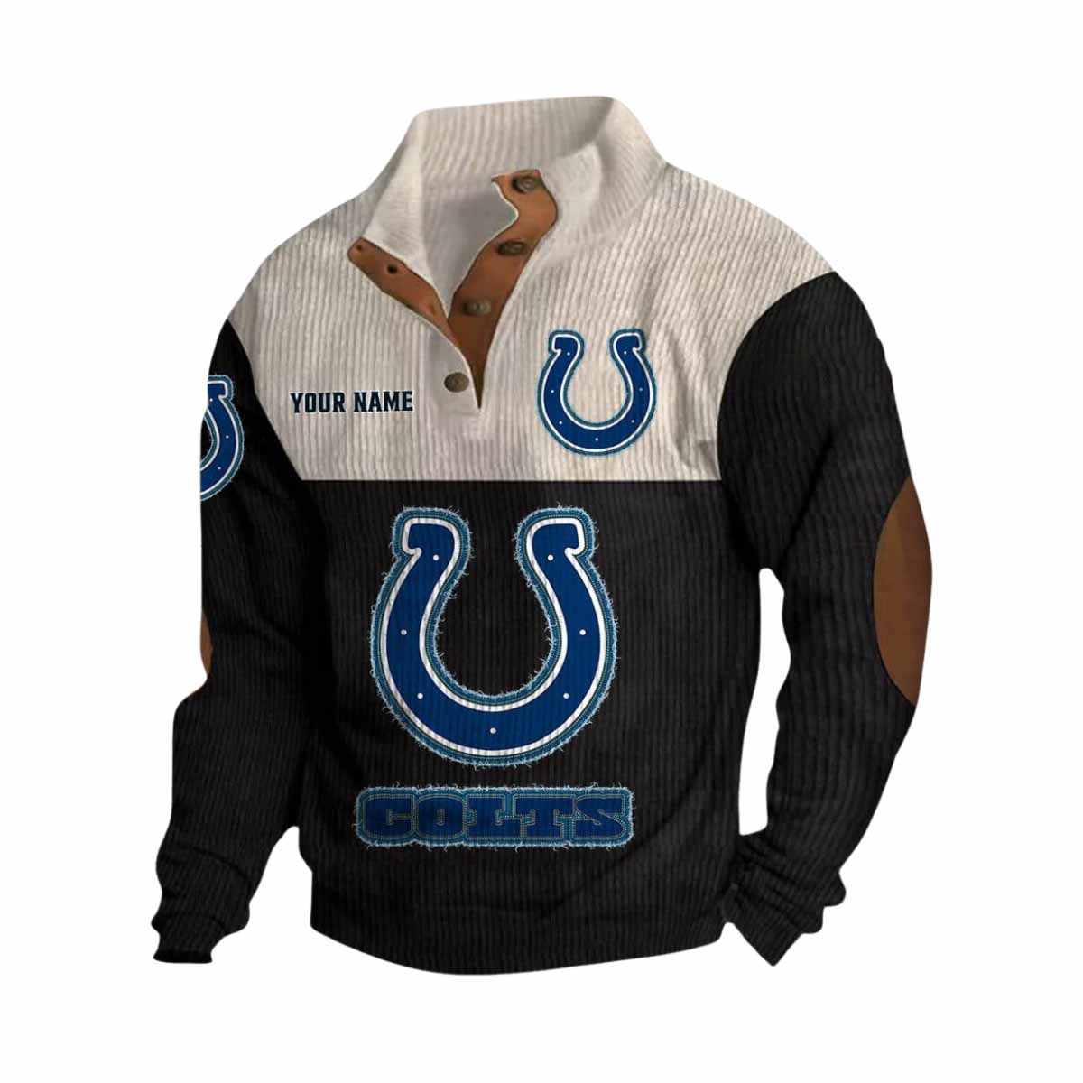 Personalized Colts Stand Up Collar Sweatshirt Personalized Colts Stand-Up Collar Sweatshirt