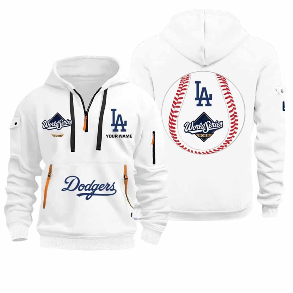 Personalized Dodgers World Series 2025 Quarter Zip Hoodie Personalized Dodgers World Series 2025 Quarter Zip Hoodie