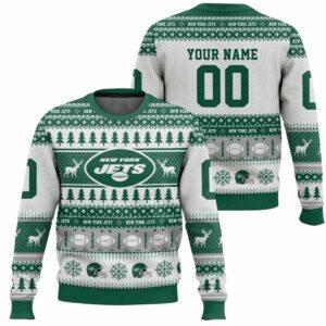 Personalized NY Jets Football 2025 Ugly Christmas Sweater Personalized NY Jets Football 2025 Ugly Christmas Sweater