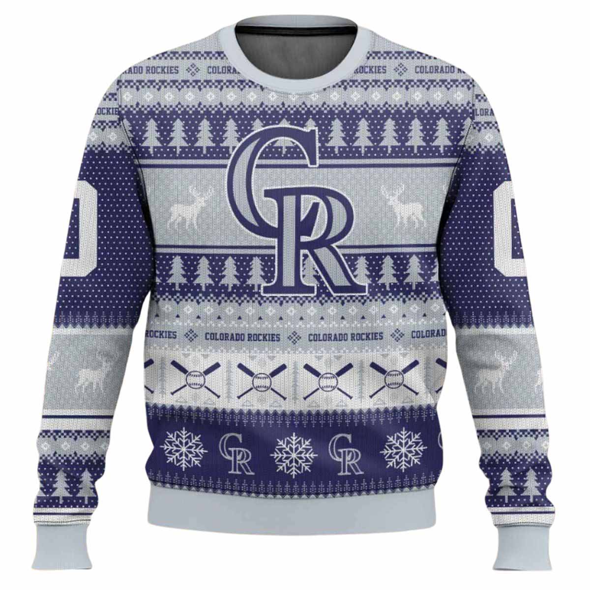 Personalized Rockies Baseball 2025 Ugly Christmas Sweater Personalized Rockies Baseball 2025 Ugly Christmas Sweater