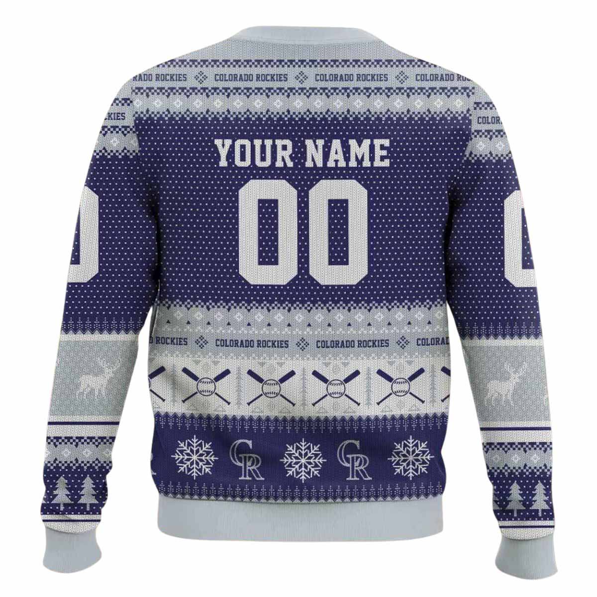 Personalized Rockies Baseball 2025 Ugly Christmas Sweater Personalized Rockies Baseball 2025 Ugly Christmas Sweater