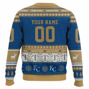 Personalized Royals Baseball 2025 Ugly Christmas Sweater