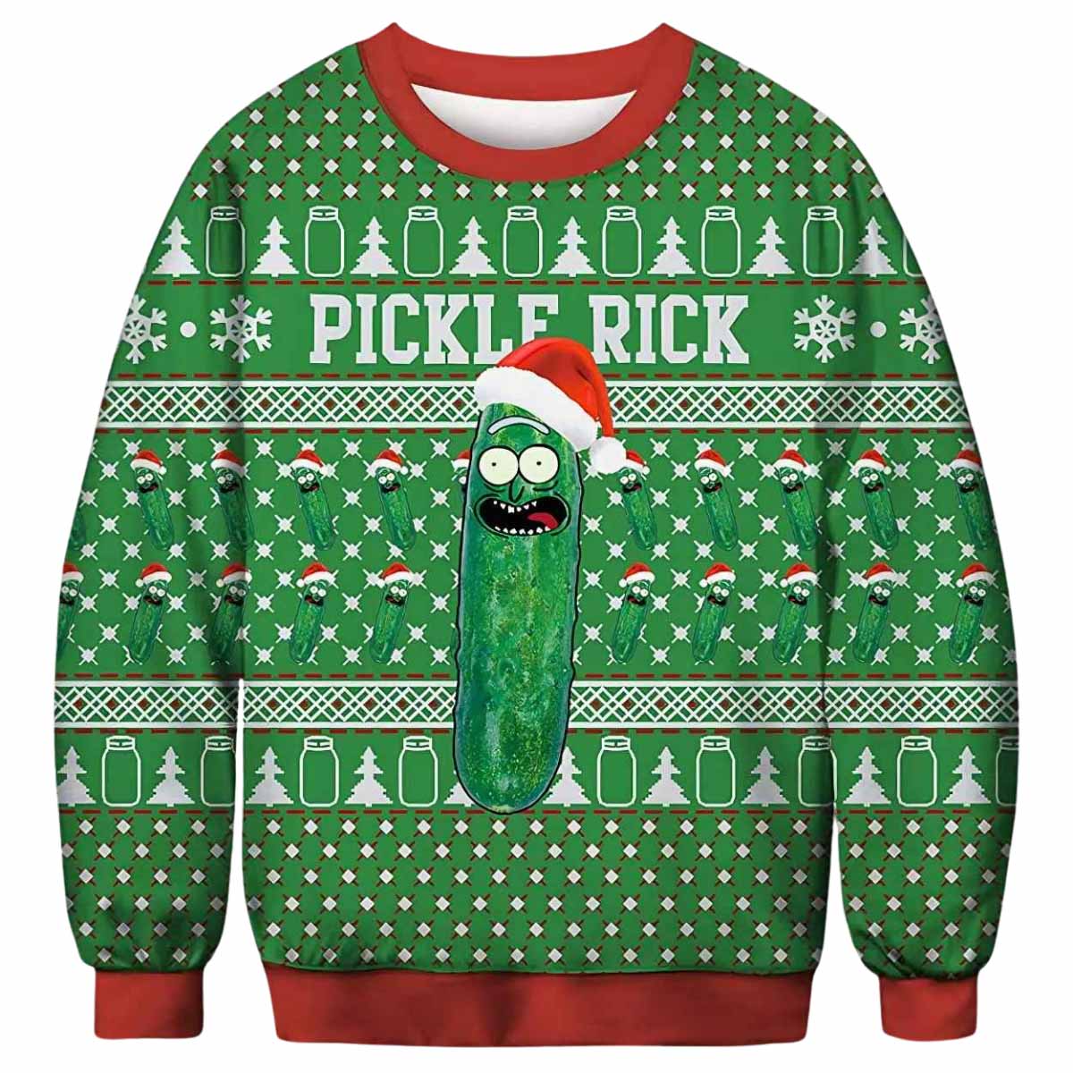 Pickle Rick Ugly Christmas Sweater Pickle Rick Ugly Christmas Sweater
